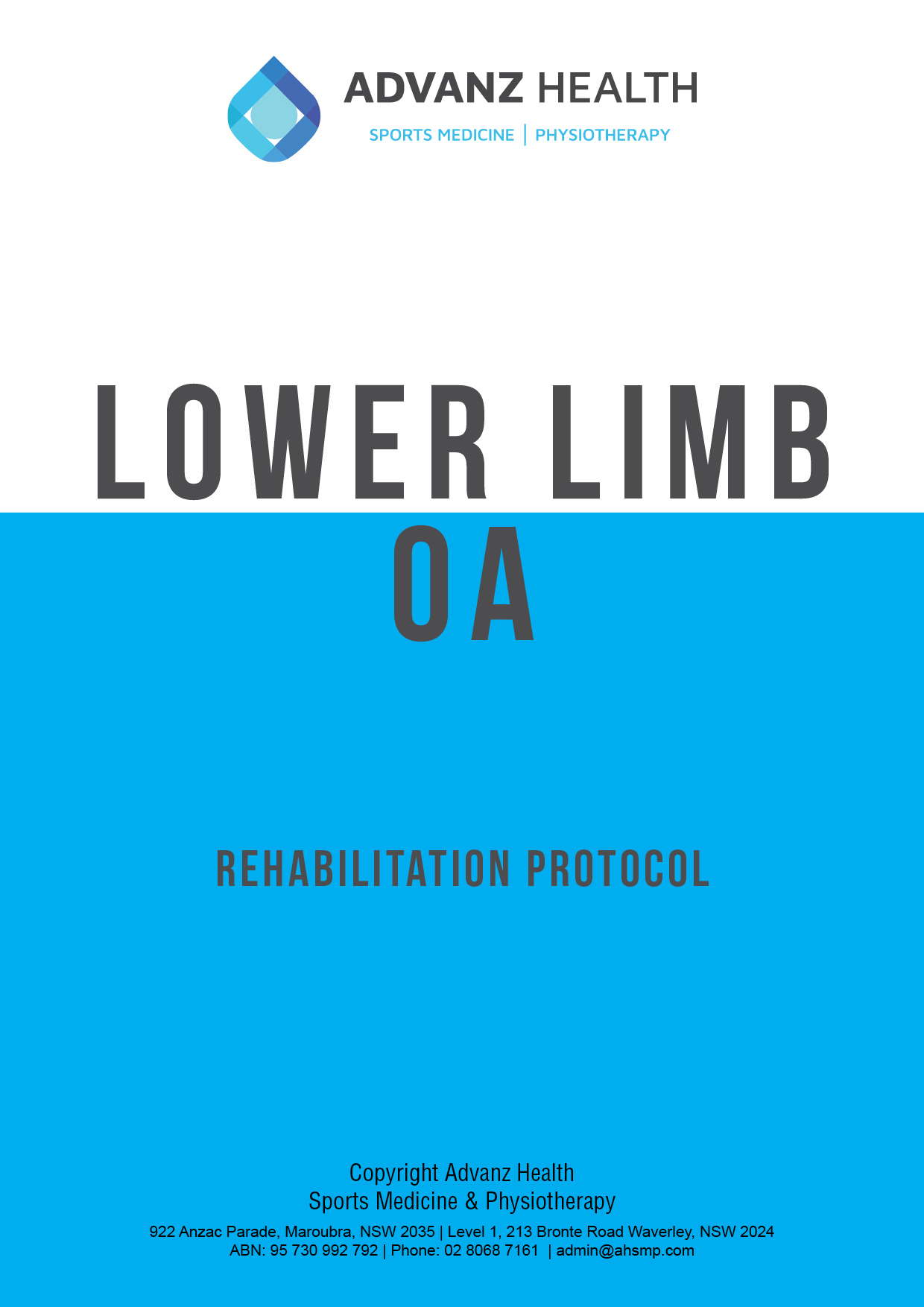 Lower limb OA tile