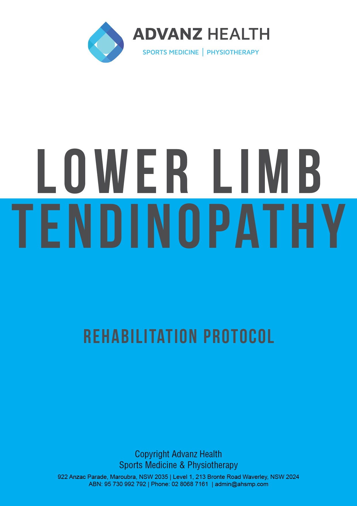 Lower limb protocol image