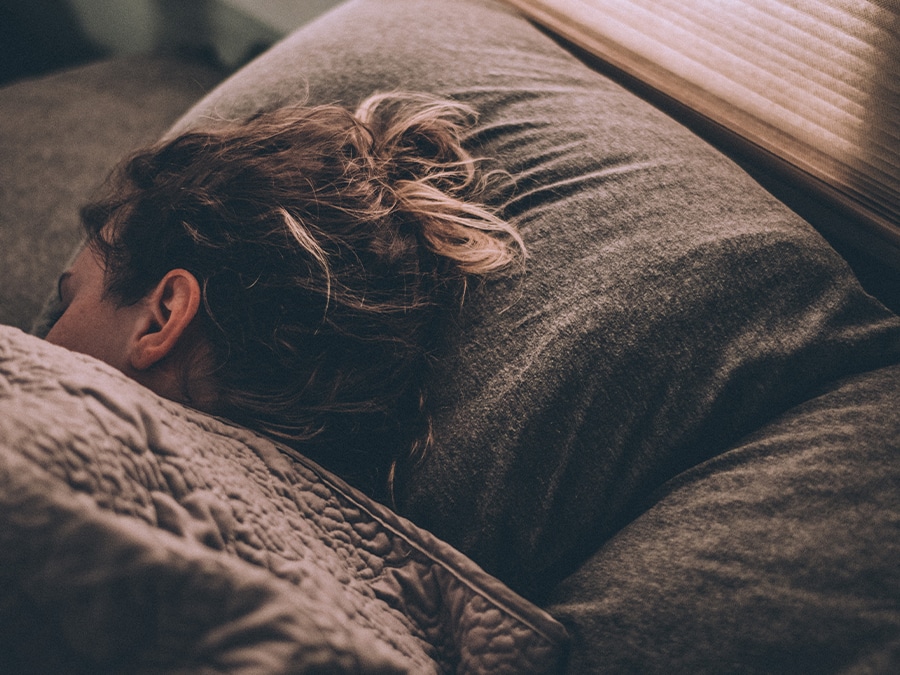 women sleeping in bed
