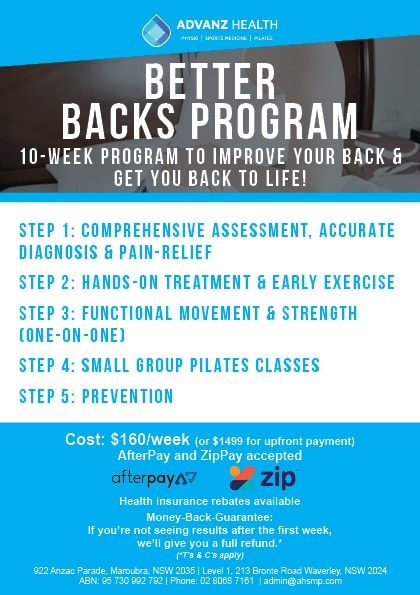 Better Backs Program cover