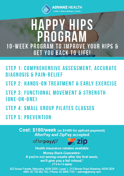 Happy hips program flyer